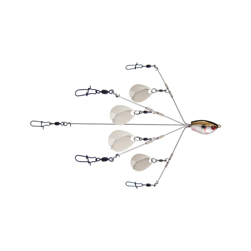 Yum Lures Yumbrella Flash Mob Junior Ultralight Colorado Blade Multi-Lure Rig, One Size